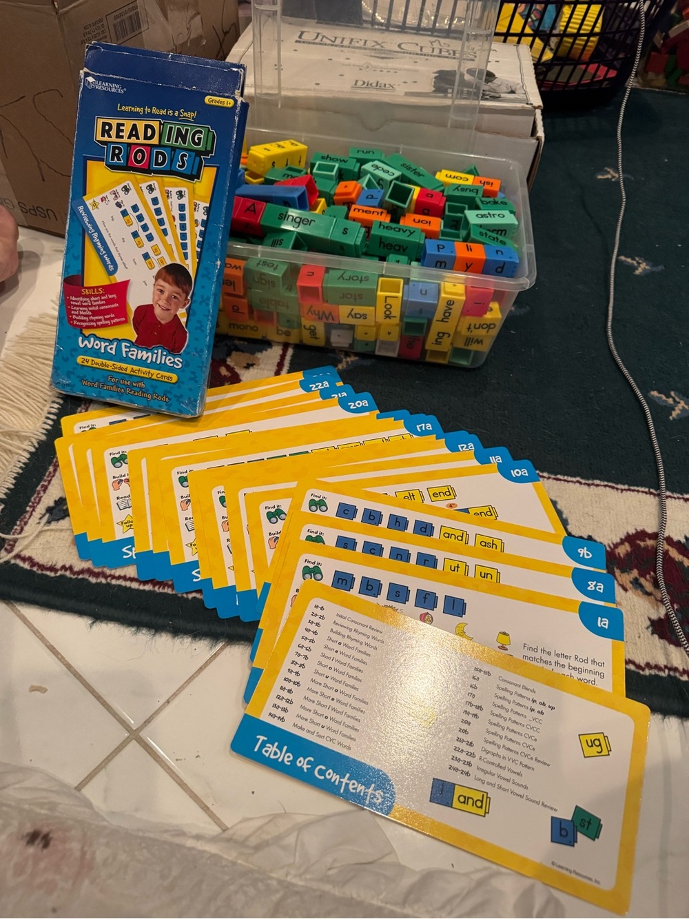 Word Families Learning Kit - Yellow & Blue
